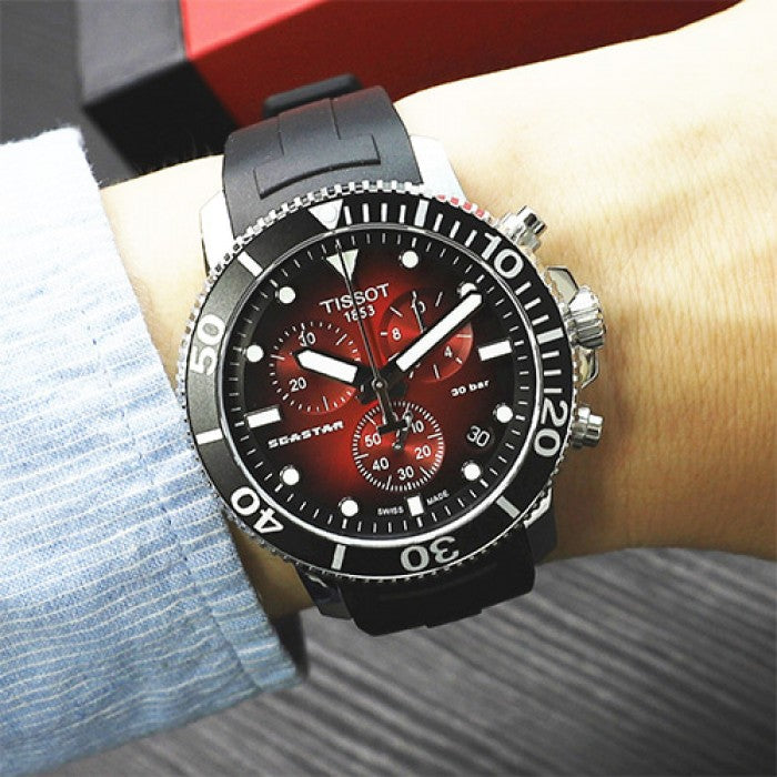 Men's Tissot Seastar  Chronograph  - T120.417.17.421.00